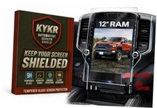 12 Tempered Glass Screen Protector for 2019-2025 Dodge Ram 1500, 2500, Matte