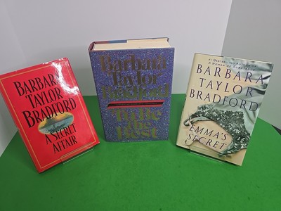 Barbara Taylor Bradford 3 Book Lot HC   Emma's Secret   A Secret Affair   1st Ed