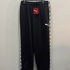 Puma Activewear Jogger Pant 848582 01 TD44536 Men's Micro Tape Tricot Black Sz L