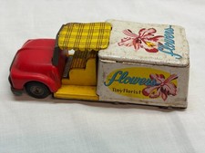Vintage Ichimura Flowers Tiny Florist Delivery Truck Friction Japan ap-78
