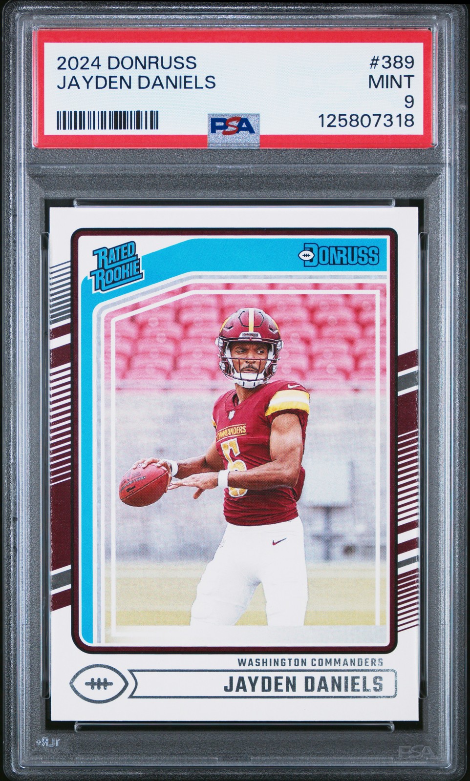 2024 PANINI DONRUSS #389 JAYDEN DANIELS PSA 9