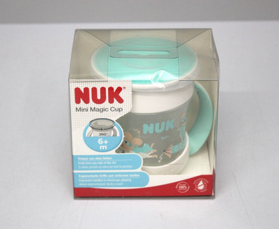 NUK Mini Magic Cup Trinklernbecher BPA-frei mit Leuchteffekt 6+ M 160ml Maus NEU