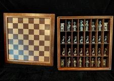 Red Hats of Courage Firefighter Chess Set