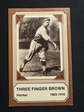 1974 Fleer R. G. Laughlin Pioneers Of Baseball # 23 Mordecai Three Finger Brown