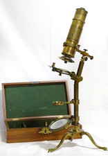 1777 Louis François Dellebarre Universal Microscope Complete Rare Antique