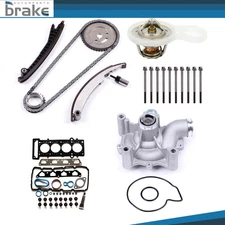 ?Head Gasket Bolts Set Timing Chain Kit Water Pump for Mini Cooper + Thermostat