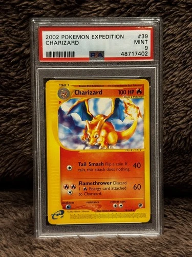 Pokémon 2002 Charizard Expedition Rare TCG Card #39 Graded PSA 9 MINT