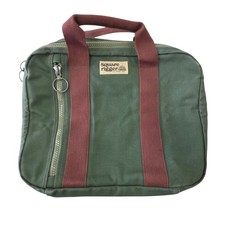 Vintage Lands End Square Rigger Bag Canvas Tote Weekender Luggage USA Made