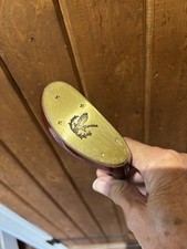 Gleneagle Wooden Head Hickory Shaft Suede Grip Putter 35” Right Hand