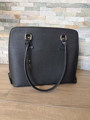 Lazzarini schwarze, zeitlose Echtledertasche