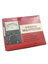 ⭐️Vintage NOS Micronta 8 Range Multitester No. 22-212, 2000 OHMS/Volt / Manual