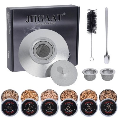 Whiskey Smoker with 6 Chips-Bourbon, Cocktail Smoker Infuser Old Fashioned Sm...