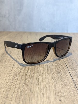 Ray-Ban Polarised Sunglasses JUSTIN MATTE HAVANA RB4165 865/T5 - 54mm