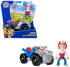 Paw Patrol, Ryder’s ATV Toy Vehicle with Collectible Action Figure, Sustainab...