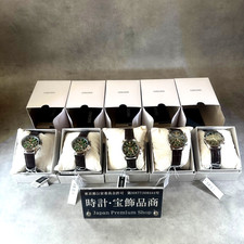 SEIKO Spirit SBTR017 Green Chronograph Quartz Leather Band Men's New Watch Japan