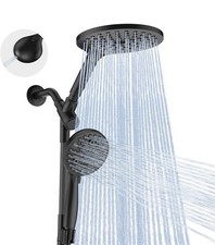 Rainfall Handheld Shower Head Combo,2-in-1 Rain Shower Heads System 8 Inch