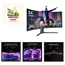 Ultimate 34 Inch Ultrawide Curved 200Hz Gaming Monitor - 3440x1440 Resolution