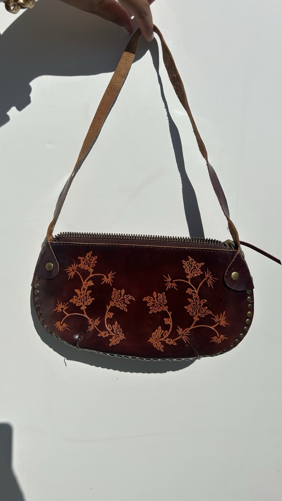 Leather Embossed Bag - image 1