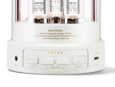 BALMUDA The Speaker M01B White Portable Wireless Bluetooth LED