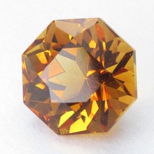 2.57Cts Excellent Natural Citrine 8.2mm Octagonal Cut Loose Brazil Gemstone--VDO