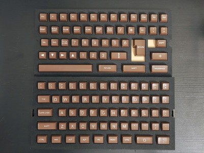 172-Key SA Profile Double-Shot ABS Keycap Set Coffee Brown Mechanical Keyboard