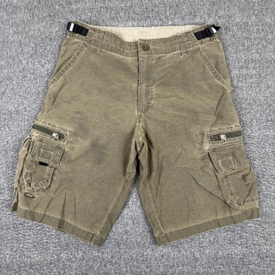 Kuhl Cargo Ambush Shorts Mens Small Khaki Kuhl Dry Hiking Zip Adjustable Waist