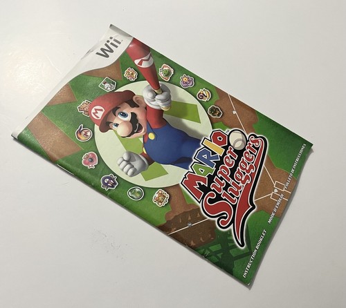 Mario Super Sluggers - Nintendo Wii - Manual ONLY - Picture 2 of 3