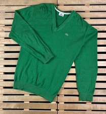 Mens Jumper V Neck Lacoste Vintage Size L 5