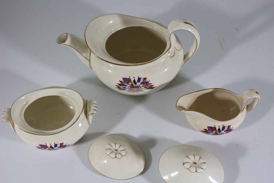 Wedgwood, "Liberty" Queensware Tea Set c. 1917 eBay