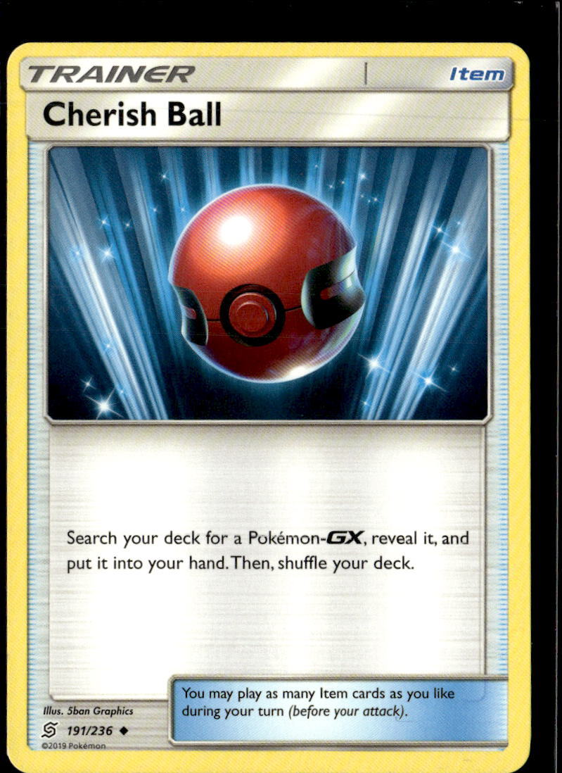 Cherish Ball 191/236 - [SM Unified Minds] Near Mint Reverse Holofoil
