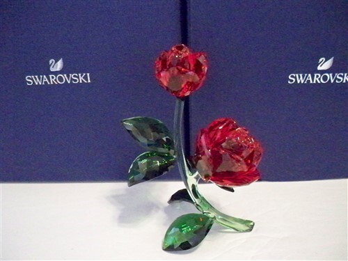 スワロフスキー　ロッキングフラワー　チューリップ　花　RED スワロフスキー ロッキングフラワー チューリップ 花 RED