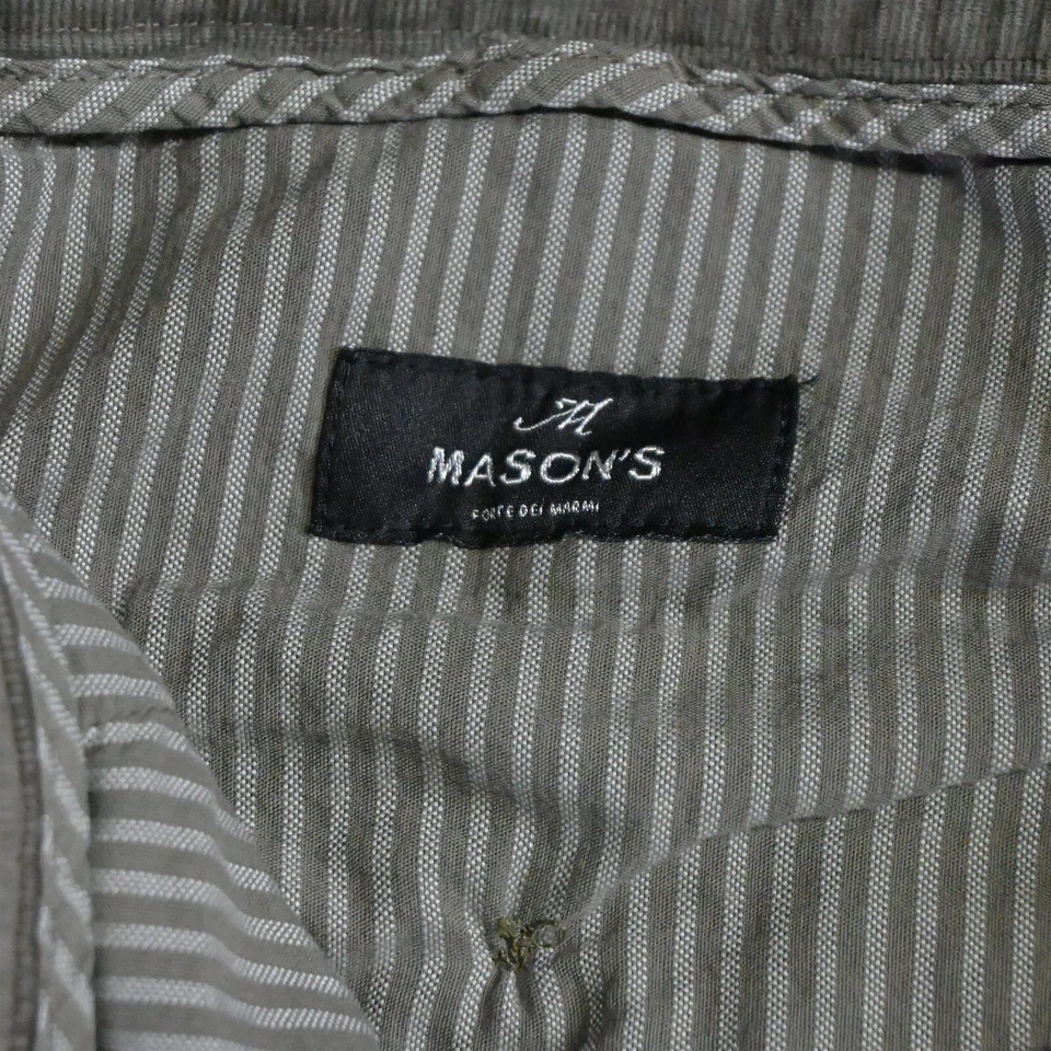 Pantalones Jogger Masons 52 36 x 32 Gris Marrón Pana Milano Foto 3 de 4