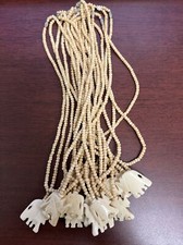 12 STRANDS BEIGE ELEPHANT BUFFALO BONE BEAD JEWELRY MAKING CRAFTS LOVE NECKLACES