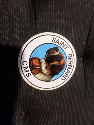 Autocollant vintage SAINT BERNARD CMS chien