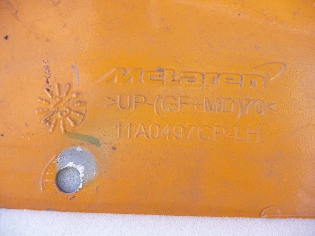 12-14 McLaren Mp4-12C Left Driver Side Sills Panel Rocker Cover 11A0497CP OEM H1
