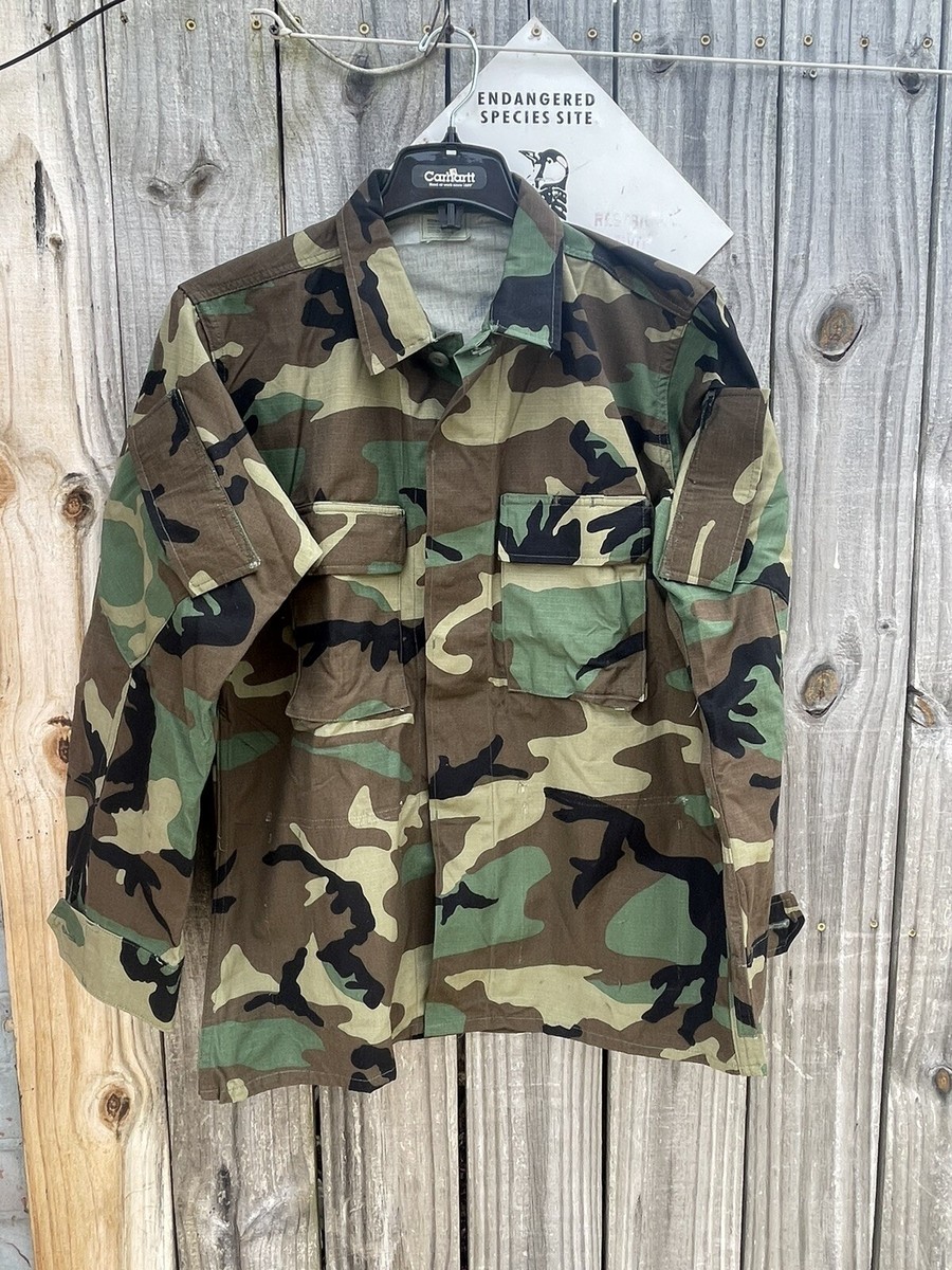 レアUS ARMY 迷彩服 M (Medium - Long) Modified BDU M81 Woodland Medium Long Retro RAID MOD New NSW