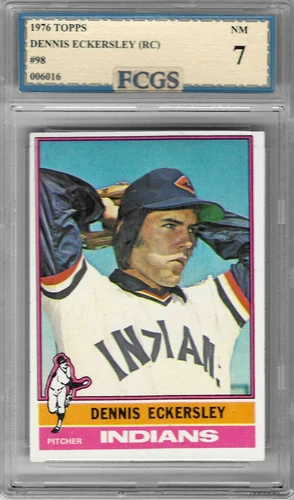 1976 Topps Dennis Eckersley RC #98 Graded FCGS 7 NM