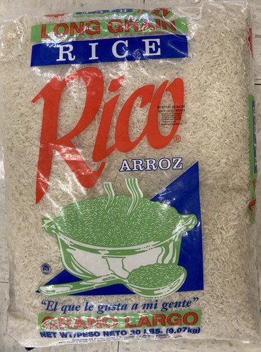 Riz Rico Arroz Rico Long Grain Rice 20lbs for sale online | eBay