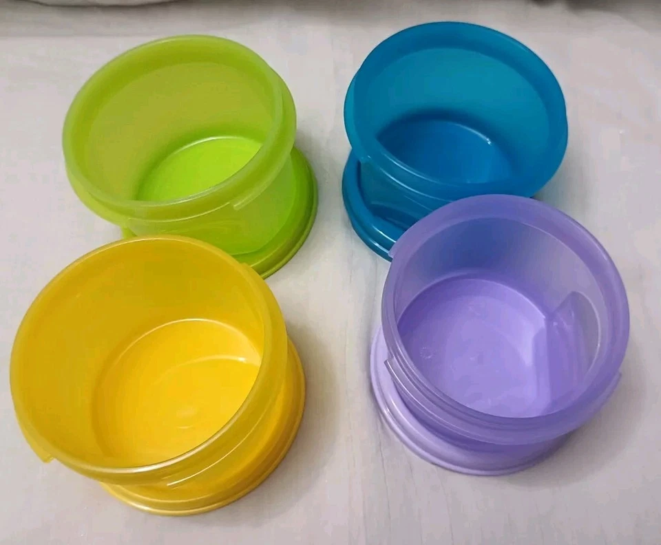 Tupperware MM Round 1 Set Of 4 Dry Storage containers Masala Storage - Image 4 of 4