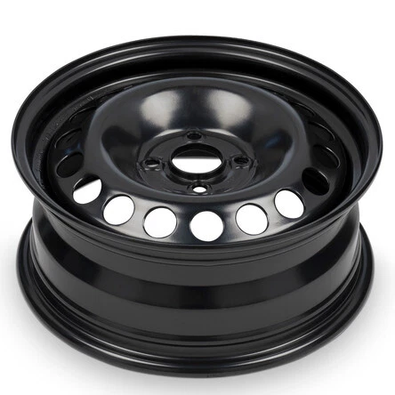 New Wheel For 2004-2021 Chevrolet Aveo 15 Inch Black Steel Rim - Image 3 of 4