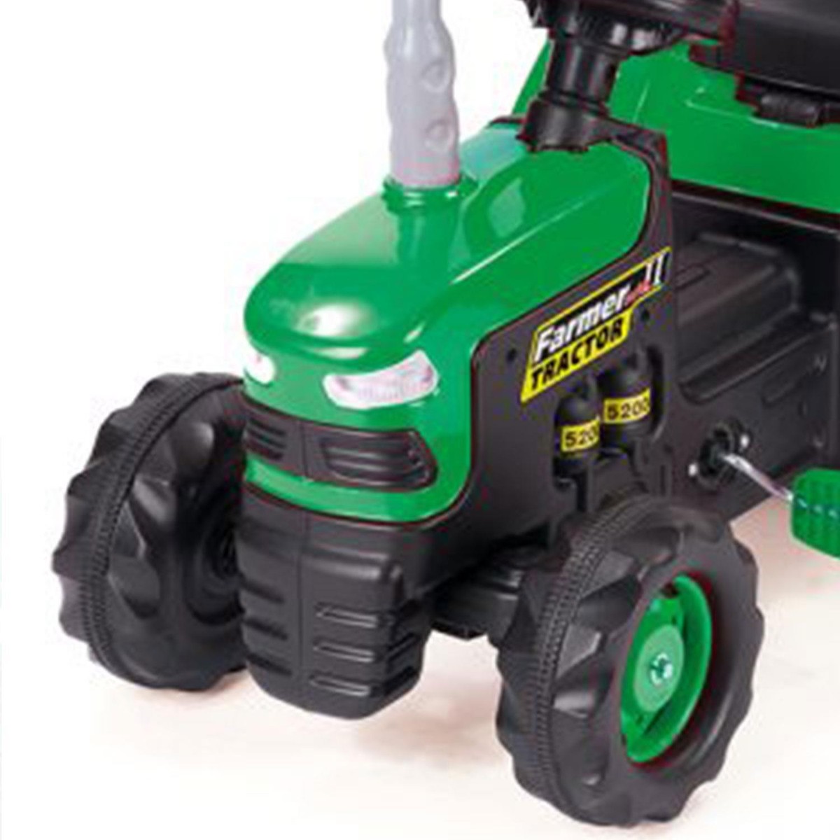Ride On Tractor with Trailer, Dolu Children's Toy Car, Pedal