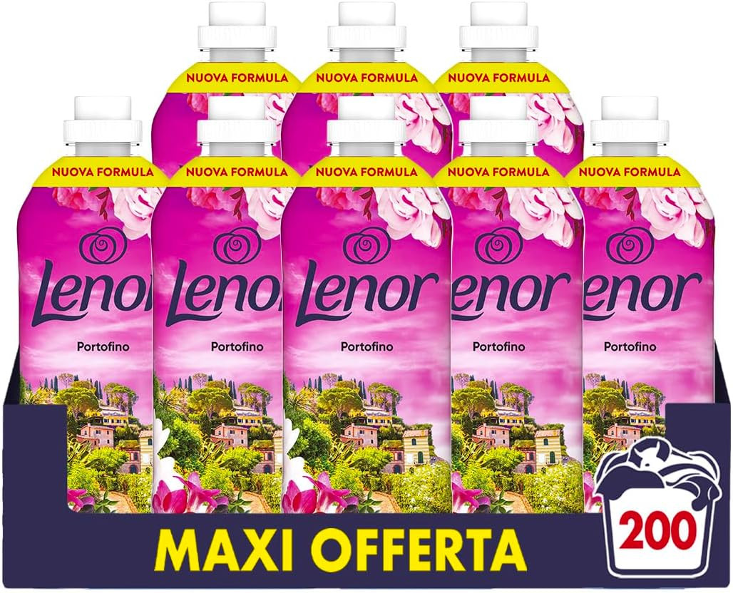 Ammorbidente Lavatrice Concentrato, 200 Lavaggi (8X25), Atmosfere D'Italia Porto