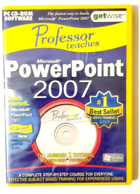 Professor Teaches Microsoft PowerPoint 2007 - PC-Software, neu & versiegelt