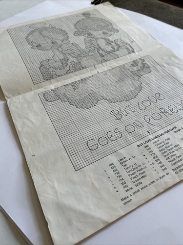 Designs by Gloria & Pat Precious Moments Cross Stitch Pattern Book PM-1 1980 - Picture 6 of 6