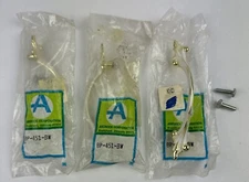 3 Amerock Cabinets Dresser Pulls BP 451-BW Provincial Ivory Gold Finish Vintage