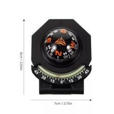Boat Compass for Marine Dash Mount Small Car Luminous Guide Ball