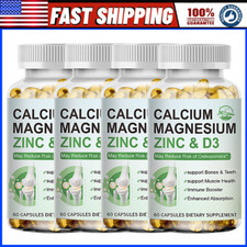 Calcium Magnesium Zinc with Vitamin D3 Softgels For Strong Bone  Immune Health