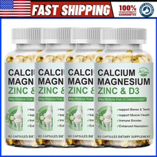 Calcium Magnesium Zinc with Vitamin D3 Softgels For Strong Bone Teeth Health
