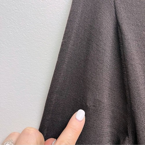 NUOVO maglione cardigan donna Ryegrass marrone scollo V bottoni manica lunga piccolo - Foto 10 di 10