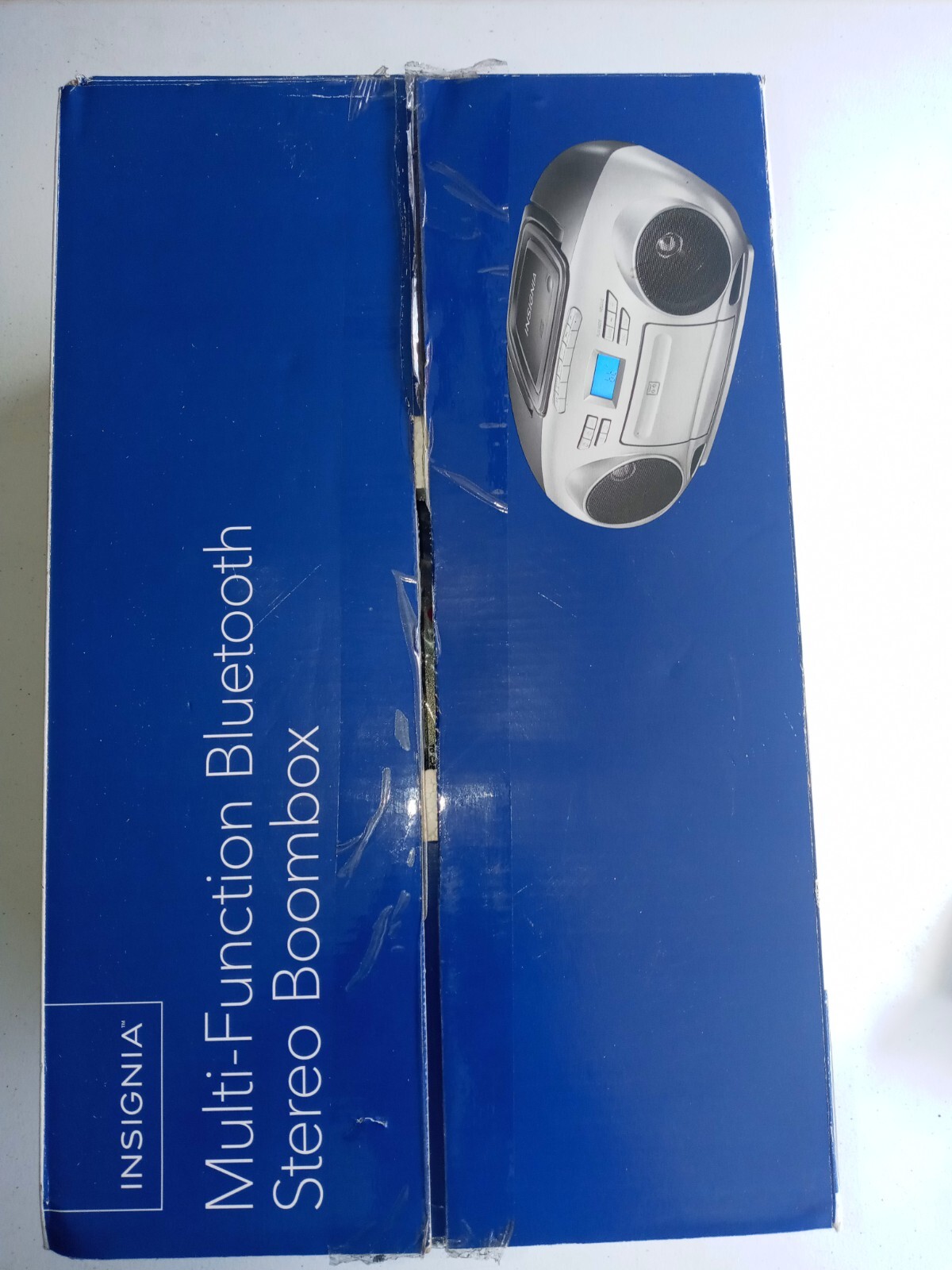 Insignia AM/FM Radio Portable CD Boombox With Bluetooth - Silver (NS ...